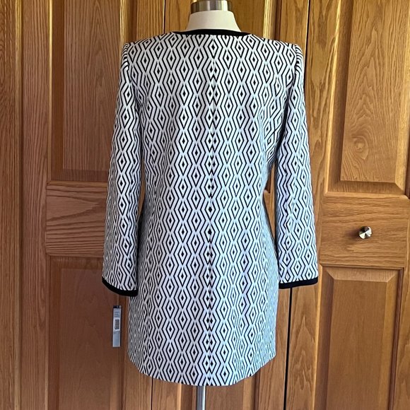 TAHARI - ARTHUR S. LEVINE - Diamond Jacquard Zip Topper - NEW with Tag - Picture 5 of 12